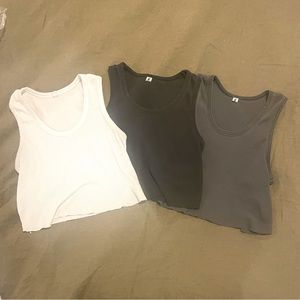 Elwood Clothing Cropped Tank 3 Pack
